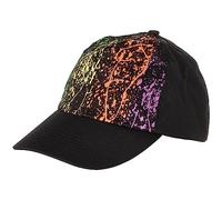 Cappello da baseball nero (15,2 x 21,6 cm) - 1 pezzo. - Elegante design con vernice al neon, perfetto per sport, abbigliamento casual, attività all'aperto e appassionati di moda