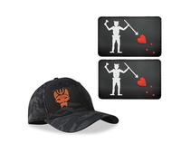 Cappello da baseball nero mimetico Seal Team Six,Cappello elasticizzato Snapback Running/Fishing,Cappello tattico+Patch, 4, L