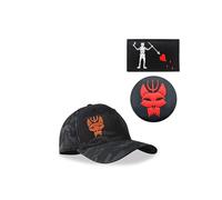 Cappello da baseball nero mimetico Seal Team Six, cappello tattico snapback elasticizzato per corsa/pesca, cappello + toppa, 1, L
