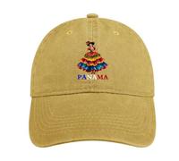 Cappello da baseball Panamanian Heritage and Pride per uomo e donna, regolabile, in denim, cappello da camionista, Stile color sabbia, Taglia unica