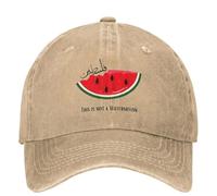 Cappello da Baseball Parodia di Magritte Questo Non è Un Cocomero Accessori Unisex Stile Cappellini Cappello Vintage Allenamenti Cappello da Camionista Morbido
