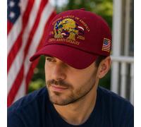 Cappello da baseball patriottico con aquila ricamata 250° anniversario USA