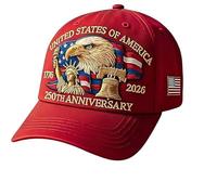 Cappello da baseball patriottico regolabile per il 250° anniversario degli Stati Uniti, per il 250° anniversario, patrimonio americano commemorativo