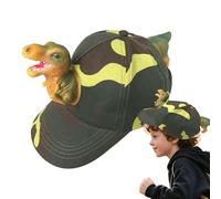 Cappello da baseball per dinosauro animale, accessorio alla moda, casual, genitore-bambino, per Halloween, scuola, viaggi, spiaggia e pic-nic, verde, S