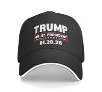 Cappello da Baseball per Il Giorno dell'inaugurazione del Presidente Trump 01.20.25 Trump ha Vinto 45 47 Cappello da Baseball per Uomo e Donna