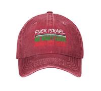 Cappello da Baseball per Uomo e Donna Fanculo Israele, Libera la Palestina, Non ce ne andremo