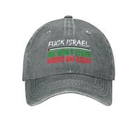 Cappello da Baseball per Uomo e Donna Fanculo Israele, Libera la Palestina, Non ce ne andremo