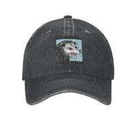 Cappello da Baseball personalizzato in cotone "Mangia la spazzatura, vieni investito da un'auto", hip hop, regolabile, da donna e da uomo, per gli amanti dei possum, cappello da papà primaverile