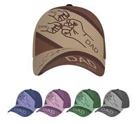 Cappello da baseball personalizzato per papà, con pugno e scritta "Daddy", con nome per bambini, regalo per la festa del papà, Stile 1, Taglia unica