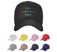 Cappello da Baseball Personalizzato per Uomini e Donne, Cappello Trucker Personalizzato Cappelli papà Personalizzati Cappello a Palla Hip Pop cap Cappello da Baseball Personalizzato Regolabile Denim