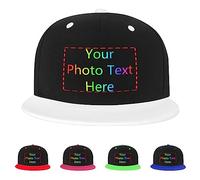 Cappello da Baseball Personalizzato per Uomini e Donne, Cappello Trucker Personalizzato Cappelli papà Personalizzati Cappello a Palla Hip Pop cap Cappello da Baseball Personalizzato Regolabile Denim