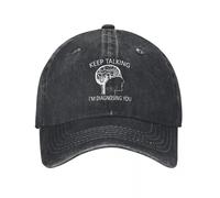 Cappello da Baseball Psicologia Cervello Continua a Parlare Ti STO diagnosticando retrò in Denim Lavato per Uomo Cappelli da Cowboy Cappelli da papà Cappellino da Camionista Rock da Donna