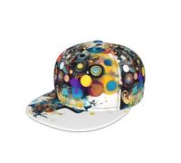 Cappello da baseball regolabile con stampa di cervello con intelligenza artificiale, per donne e uomini, stile hip hop, nero