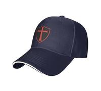 Cappello da Baseball Regolabile Croce Cavalieri Templari Donna Campione Regali alla Moda Blu Navy per Campeggio all'aperto Escursioni