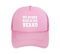 Cappello da Baseball Regolabile My Other Ride is His Beard per Uomo e Donna, con Scritta Trucker Hat, Idea Regalo per papà e Mamma.