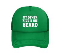 Cappello da Baseball Regolabile My Other Ride is His Beard per Uomo e Donna, con Scritta Trucker Hat, Idea Regalo per papà e Mamma.