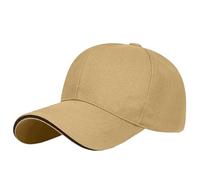 Cappello da baseball regolabile per allenamenti di corsa e attività all'aria aperta, per tutte le stagioni, cachi, Taglia unica
