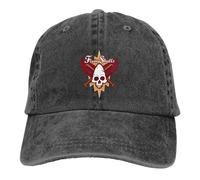 Cappello da Baseball retrò Flying Skulls per Uomo e Donna, in Cotone Anticato, con Chiusura a Scatto, per allenamenti all'aperto, Chully Rebel Wing