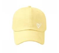 Cappello da baseball ricamato cuore Distressed Cappello regolabile per le donne Profilo Papà Cappelli Unisex Cotone Cap Bendy Cappelli, giallo chiaro, Etichettalia unica
