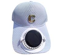Cappello da baseball ricaricabile solare Ricarica USB Cappello da sole UPF 50+ Donne e uomini Traspirante Solar Powered Regolabile Escursionismo Cappello da baseball Unisex, Grigio, Taglia unica