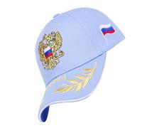 Cappello da baseball russo, elegante cappello da ciclismo, bandiera nazionale russa ricamata, copricapo per campeggio, , sport all'aria aperta, Blu, 3XL