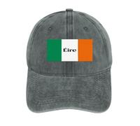 Cappello da Baseball Snapback Uomo Classico 11 Pannelli Irlanda Bandiera Nazionale Regolabile Sportivo Casual con Visiera Partita di Calcio