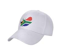 Cappello da Baseball South African Flag Africa Map Incrociato Cappello Traspirante Casuale Cappellino da Camionista, per Pesca, All'Aperto, Golf, 57-60cm