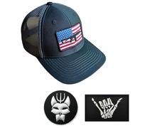 Cappello da baseball tattico da uomo e donna Seal Team, berretto da corsa con molla posteriore, berretto da sole in rete, berretto da camionista ricamato, berretto + 2 toppe, 5, L