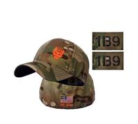 Cappello da baseball tattico Seal Team per uomo e donna con chiusura Snapback, cappello elastico per corsa/pesca con mimetica a tutto tondo + 2 patch, 7, L