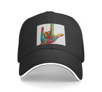 Cappello da Baseball Ti Amo - con Lingua dei segni Americana Cappello da Sole Cappello soffice Cappello da Golf Uomo alla Moda Donna Moda da Spiaggia Uomo