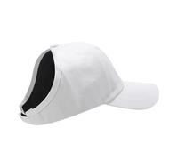 Cappello da baseball unisex, regolabile, in cotone, con parte superiore ventilata, pronto per ciclismo, escursionismo e attività alla moda, leggero, bianco, Taglia unica
