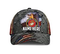 Cappello da Baseball United States Marine Corps Eagle Veteran Us Flag Independence Cappello All'Aperto Protezione Solare Cappucci da Golf, per Sportivo, Pesca, All'Aperto, 57-60cm