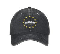 Cappello da Baseball Uomo, Star Baseball Caps for Men Women Diused Washed Snapback Hat Mega?EU Outdoor all Season Travel cap