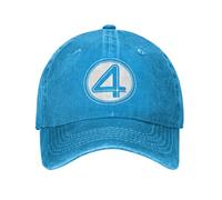 Cappello da Baseball Vintage Fantastic Four 4 Symbol Unisex Distressed Denim Lavato Copricapo Outdoor Summer Regolabile cap