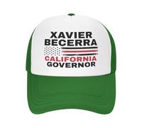 Cappello da Baseball Xavier Becerra per Governatore della California, Elezioni 2026, per Uomo e Donna