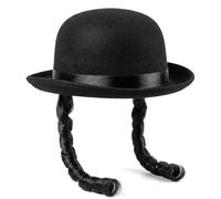 Cappello da bombetta Un Cappello Derby Copricapo e costume con trecce | Cappelli Derby per ar Uso Da Adulti, Unisex, In Estate, In Spiaggia, Feste All'aperto, Cosplay E Vacanze