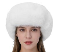 Cappello da cacciatore con paraorecchie - Berretti antivento | Cappellini caldi invernali per viaggi quotidiani all'aperto, sci, viaggi, vacanze, passeggiate mattutine e altro, bianco