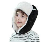 Cappello da cacciatore per bambini, cappello bomber russo soldato cappello invernale in pelliccia sintetica Ushanka cappello con paraorecchie antivento caldo passamontagna cappello pattinaggio sci