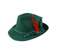 Cappello da cacciatore/tirolese con piuma per adulti