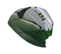 Cappello da calcio bianco con stampa di palloni da calcio per uomo e donna, elasticizzato, regalo adatto per tutte le stagioni.