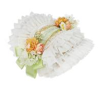 Cappello da cameriera anime, cappello da festa per cosplay, volant, pizzo, paglia, cappello da sole per ragazze, cappello vintage da donna, copricapo unisex