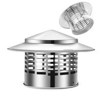 Cappello Da Camino In Acciaio Inox 304, Comignolo Antivento E Antipioggia, Comignolo Rotondo 7.5 10 11 16 20 22 30cm Tubo Della Stufa Topper(75mm/3in)