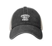 Cappello da camionista America First, berretto da baseball patriottico isp