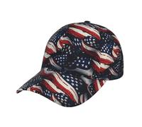 Cappello da Camionista Bandiera Che Sventola Ripetutamente Berretto da Baseball retrò Cappello da Sole Classico Cappellino da Baseball per Pesca Tennis Golf 57-60Cm