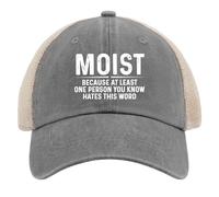 Cappello da Camionista da Donna, Berretto da Baseball in Rete alla Moda per L'Estate, Umido perché almeno Una Persona Che conosci Odia Questa Parola