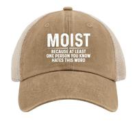 Cappello da Camionista da Donna, Berretto da Baseball in Rete alla Moda per L'Estate, Umido perché almeno Una Persona Che conosci Odia Questa Parola