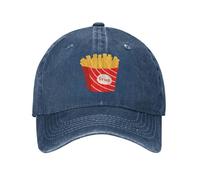 Cappello da Camionista Fries Lover con Scritta I'll Bring The Fries, da Uomo e da Donna, Lavato, con Scritta Dad Washed Baseball cap