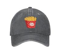 Cappello da Camionista Fries Lover con Scritta I'll Bring The Fries, da Uomo e da Donna, Lavato, con Scritta Dad Washed Baseball cap