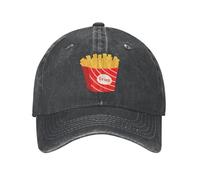 Cappello da Camionista Fries Lover con Scritta I'll Bring The Fries, da Uomo e da Donna, Lavato, con Scritta Dad Washed Baseball cap