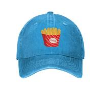 Cappello da Camionista Fries Lover con Scritta I'll Bring The Fries, da Uomo e da Donna, Lavato, con Scritta Dad Washed Baseball cap